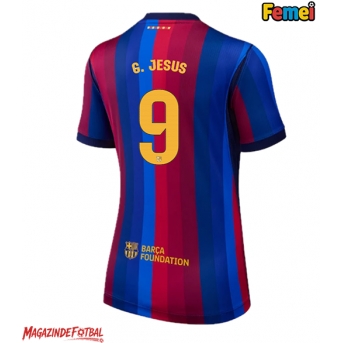 Barcelona Gabriel Jesus #9 Tricou Fotbal Replică 2026-27 Femei Acasa